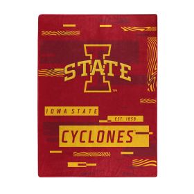 IOWA STATE OFFICIAL NCAA "Digitize" Raschel Throw Blanket; 60" x 80"