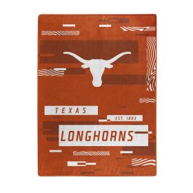 TEXAS OFFICIAL NCAA "Digitize" Raschel Throw Blanket; 60" x 80"