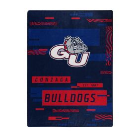 GONZAGA OFFICIAL NCAA "Digitize" Raschel Throw Blanket; 60" x 80"