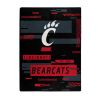 CINCINNATI OFFICIAL NCAA "Digitize" Raschel Throw Blanket; 60" x 80"