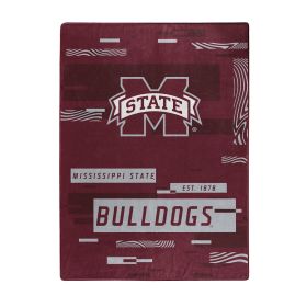 MISSISSIPPI STATE OFFICIAL NCAA "Digitize" Raschel Throw Blanket; 60" x 80"