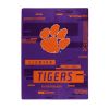 CLEMSON OFFICIAL NCAA "Digitize" Raschel Throw Blanket; 60" x 80"