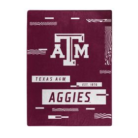 TEXAS A&M OFFICIAL NCAA "Digitize" Raschel Throw Blanket; 60" x 80"