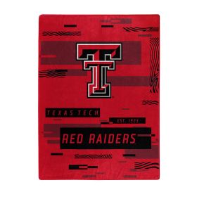 TEXAS TECH OFFICIAL NCAA "Digitize" Raschel Throw Blanket; 60" x 80"