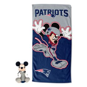 Disney NFL Mickey Patriots Splash Hugger Beach Towel