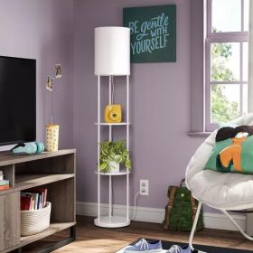 Shelf Floor Lamp White - Room Essentials™