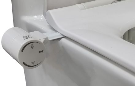 Ultra Slim Bidet Toilet Seat Attachment Non Electric; Bidet Sprayer for Toilet Seat with Self Cleaning Dual Nozzles; Fresh Water Bidet Toilet Attachme