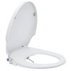 Non-Electric Bidet Toilet Seat Elongated,Soft Closing Bidet Seat with Self-cleaning Dual Nozzles,Adjustable Spray Pressure,Easy Installation