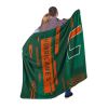 MIAMI OFFICIAL NCAA "Digitize" Raschel Throw Blanket; 60" x 80"