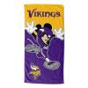 Disney NFL Mickey Vikings Splash Hugger Beach Towel