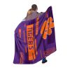 CLEMSON OFFICIAL NCAA "Digitize" Raschel Throw Blanket; 60" x 80"