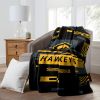 IOWA OFFICIAL NCAA "Digitize" Raschel Throw Blanket; 60" x 80"