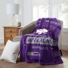 KANSAS STATE OFFICIAL NCAA "Digitize" Raschel Throw Blanket; 60" x 80"