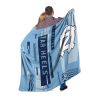 UNC OFFICIAL NCAA "Digitize" Raschel Throw Blanket; 60" x 80"