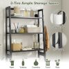 3-Tier Over The Toilet Storage Shelf with Adjustable Bottom Bar