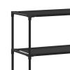 3-Tier Storage Rack over Toilet Black 20.9"x11"x66.5"