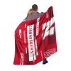 NEBRASKA OFFICIAL NCAA "Digitize" Raschel Throw Blanket; 60" x 80"