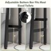 3-Tier Over The Toilet Storage Shelf with Adjustable Bottom Bar