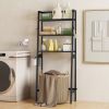 3-Tier Over The Toilet Storage Shelf with Adjustable Bottom Bar