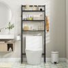 3-Tier Over The Toilet Storage Shelf with Adjustable Bottom Bar