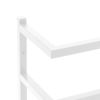 Towel Rack White 9.4"x4.7"x37.8" Steel