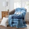 UNC OFFICIAL NCAA "Digitize" Raschel Throw Blanket; 60" x 80"