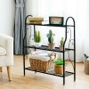 3-Tier Scrollwork Designed Metal Plant Stand