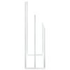 Freestanding Towel Rack White 18.9"x9.4"x31.1" Iron