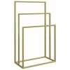 Freestanding Towel Rack Gold 18.9"x9.4"x31.1" Iron