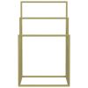 Freestanding Towel Rack Gold 18.9"x9.4"x31.1" Iron