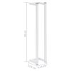 Towel Rack White 4.9"x4.9"x23.6" Steel