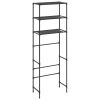 3-Tier Storage Rack over Toilet Black 20.9"x11"x66.5"