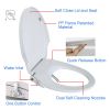 Non-Electric Bidet Toilet Seat Elongated,Soft Closing Bidet Seat with Self-cleaning Dual Nozzles,Adjustable Spray Pressure,Easy Installation