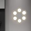 1pc White Hexagon Motion Sensor Night Light (Without Battery)