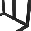 Freestanding Towel Rack Black 18.9"x9.4"x31.1" Iron