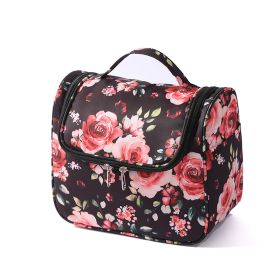 Women Toiletry Bag Multifunction Cosmetic Bag Portable Makeup Pouch Travel Hanging Organizer Bag (Color: PINK)