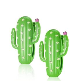 2PCS Beach Towel Clips, Jumbo Size Towel Clips for Chairs Cruise Patio and Pool Accessories (Color: Cactus)