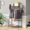 Versatile Freestanding Clothes Rack with Shelves - Organize Your Space with Style!