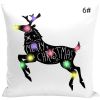 Christmas Glow LED Light Pillow Case Lantern Christmas Pillow Creative Printed Pillow Home Decor