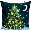 Christmas Glow LED Light Pillow Case Lantern Christmas Pillow Creative Printed Pillow Home Decor