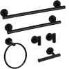 6 Piece Stainless Steel Bathroom Towel Rack Set Wall Mount RT