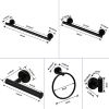 6 Piece Stainless Steel Bathroom Towel Rack Set Wall Mount RT