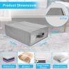 4Pcs Bed Sheet Set Organizers Foldable Bedsheets Storage Bins