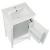 20" Bathroom Vanity with Sink, Bathroom Cabinet with Soft Closing Door, Storage Rack and Open Shelf