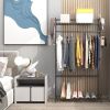 Versatile Freestanding Clothes Rack with Shelves - Organize Your Space with Style!