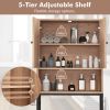 Household The Bathroom Storage Cabinet with Adjustable Shelf