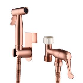 Bathroom Fittings Handheld Cloth Diaper Sprayer Bidet Sprayer for Toilet (Type: Bathroom Fittings, Color: Rose Gold)