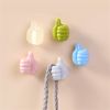 Silicone Thumb Wall Hook Creative Adhesive Thumb Cable Clip Key Hook Wall Hangers for Data Cable Earphone Belt hat Key Storage