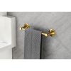 6 Piece Brass Bathroom Towel Rack Set Wall Mount