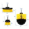 3Pcs/Set Drill Brush Power Scrubber Cleaning Brush for Car Carpet Wall Tile Tub Cleaner Combo